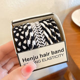 Nylon Rubber High Elastic Hair Bands Hair Ties Women Girls Candy Basic Ponytail Holder Scrunchies Gum Ropes Hair Accessories Set