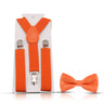 Kids Suspenders For Pants Bowtie Set Matching Tuxedo Suit Boy Girl Childs Adjustable Y-Back Brace Belt Adjustable Bowtie Wedding