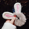 Women Girl Cute Cartoon Hair Scrunchies Panda Cows Cat Rabbit Plush Elastic Hair Bands Sweet Pontail Ties Christmas Accessories