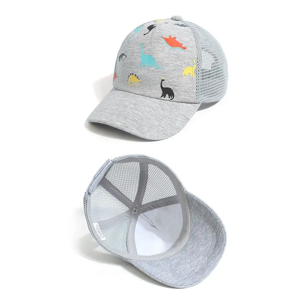 Printed Dinosaur Kids Sun Hat Toddler Baseball Hat for Baby Boys Girls Cap Age 0-5Y Sun Hat