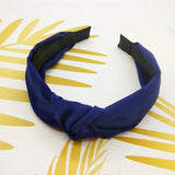 Fashion Top Knot Satin Headbands Wide Fabric Makeup Hairbands for Women Girls Ladies Washing Hair Hoops Bezel Hair Accessories