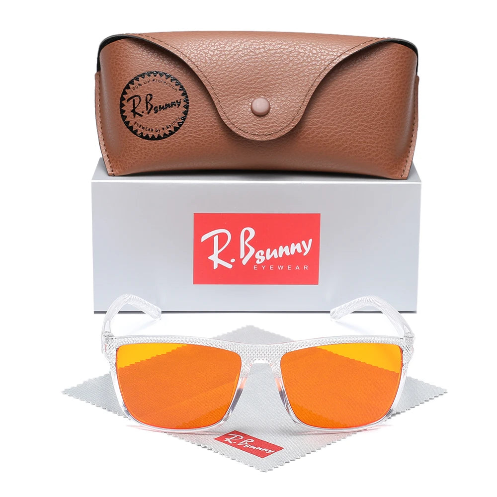 RBsunny Blue Light Blocking Glasses Men Computer Gaming Glasses Anti Eyestrain UV400 Clear Lens Eye Protection Rectangle Frame