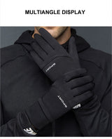 LOOGDEEL Skiing Gloves Waterproof Windproof Winter Cycling Running Ski Warmth Sports Gloves Touch Screen Full Fingers Non-Slip