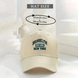 1pc Men and Women's Vintage Embroidered Baseball Cap With 'BROOKLYN NEW YORK' Print Suitable For Daily Wear and Gift Giving