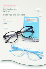 Blue Light Blocking Glasses for Kids Computer Glasses Silicone Frame Clear Lens Girl Boy Video Gaming Children Safety Eyewear