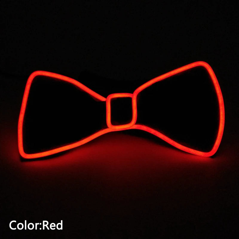 LED Acrylic Bow Tie Light up LED Men Bow Tie Luminous Bow tie Costume Men Ties DJ Dance Glow Decoration Novelty Gift LED Cravat
