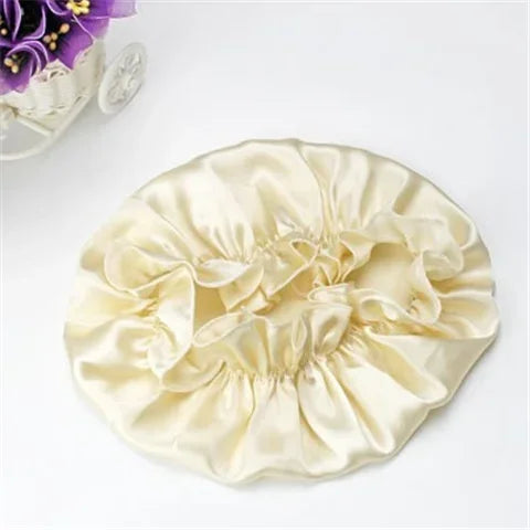 100% Mulberry Silk Nightcap Hair Styling Pure Silk Sleeping Hat Free Shipping
