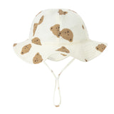 Baby Boy Girl Summer Bucket Hat Soft Cotton Panama for Kids Infant Toddler Cap Outdoor Beach Sun Caps Baby Fisherman Hats