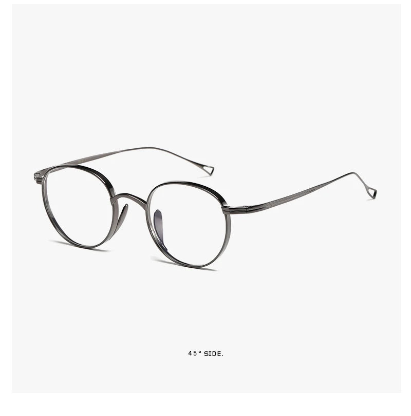 2015 Round Eyeglass Titanium Retro Square Glasses Frames Men Women Eyeglasses Frames Eyewear Business Korean Spectacles Frame