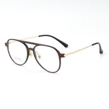 3 In 1 Pure Titanium Women Double Beam Glasses Frame With Polarized Clip On Sunglasses And Night Vision Men Half Rim Eyewear