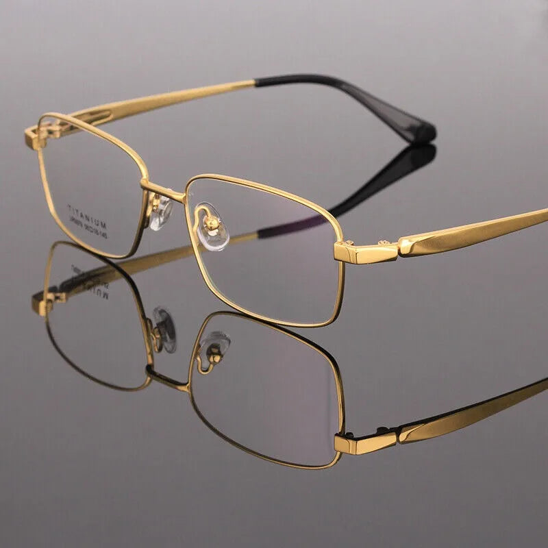 BETSION New Retro Square Pure Titanium Upscale Men Optical Glasses Frames Women Fashion Prescription Eyeglasses
