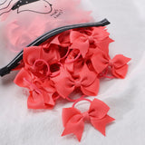10Pcs/lot Grosgrain Ribbon Pigtail Hair Bows Elastic Hair Ties Hair Bands Holders Girls Baby Hair Accessories for Baby Infants