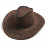 New Kids Western Cowboy Hat Curved Brim Outdoor Toddler Sun Hat Children Birthday Gifts Vacation Cap Party Cosplay Hat