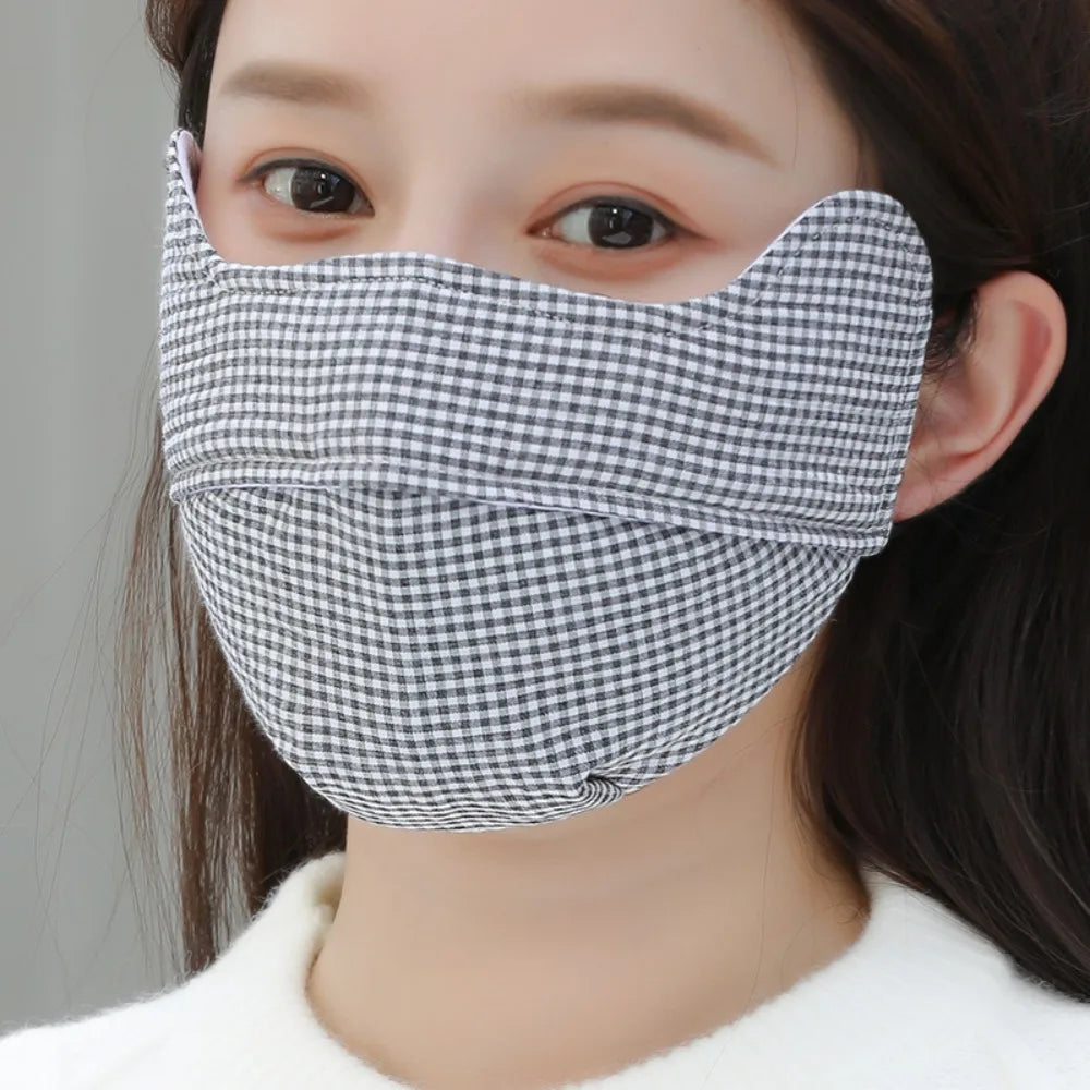 Fashion Breathable Warm Masks Pure Cotton Cold-proof Face Mask Thickened Windproof Mouth Cover Outdoor