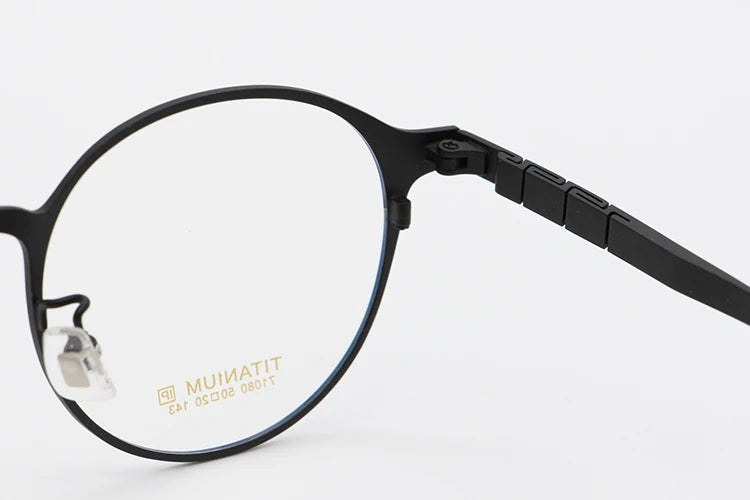 Pure Titanium Glasses Frame for Men Retro Round Prescription Eyeglasses Frames Women 2022 Vintage Myopia Optical Male Eyewear