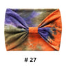 Tie Dye Headbands for Women Wide Turban Headwrap Knotted Vintage Hairbands Cotton Bandanas Bandage Headscarf Hair Accessories