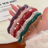 Colorful plush wavy thin Hairband for women elegant and versatile headbands fashionable girls hair accessories