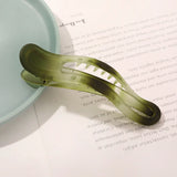 New Acrylic Matte Duckbill Hair Claws Barrettes Bow Solid Color Hair Clips Hair Accessories For Women Hairpin Ponytail Headwear