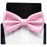 GUSLESON Silk Solid Pre-tied Bow Tie for Men Purple Black Yellow Double Fold Bow ties Waterproof Wedding Business Bowtie