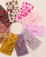 1Pc Baby Nylon Headscarf Astique Suitable Newborn Girl Flower Handmade Headband Elastic Hairband Turban Toddler Hair Accessories