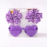 3Pcs/set Cute Solid Kids Dot Hairpin Colorful Heart Sun Glasses Set Girls Boutique Bowknot Hair Clips Children Hair Accessories