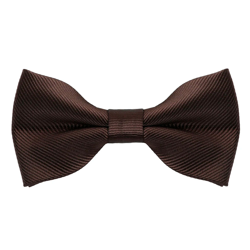 HUISHI Bow Ties For Men Solid Stripe Black Pearl White Bowtie Elegant Mans Bussiness Wedding Party Accessories Butterfly Bow