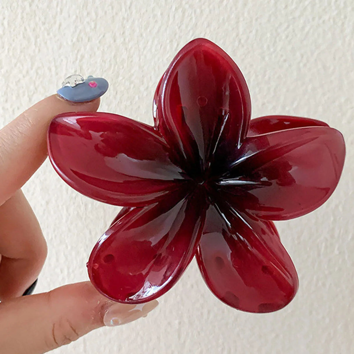 Gradient Flower Hair Clip Beach Hairpins Flower Claw Clips Hawaiian Style Headwear Summer Flower Hairpins Girls Hair Accessories