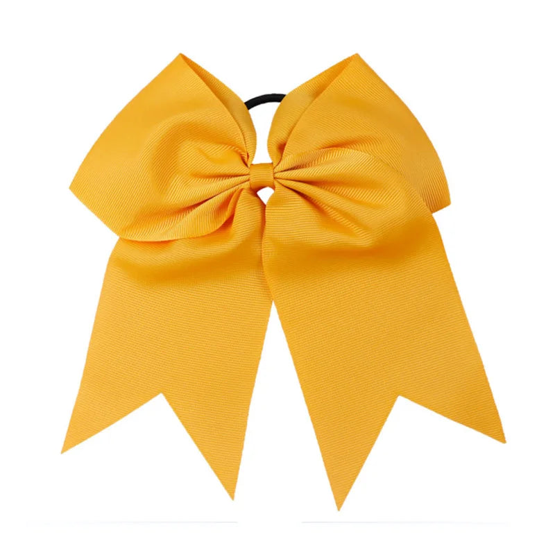 8'' Large Elastic Hair Bows Head Rope Bands Grosgrain Ribbon Hair Ties Boutique Bow Tie For Girls Headwear Hair Accessories