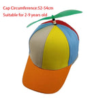 Bamboo Dragonfly Rainbow Sun Cap Funny Adventure Dad Hat Snapback Hat Helicopter Propeller Design for Kids Boys Girls Adult
