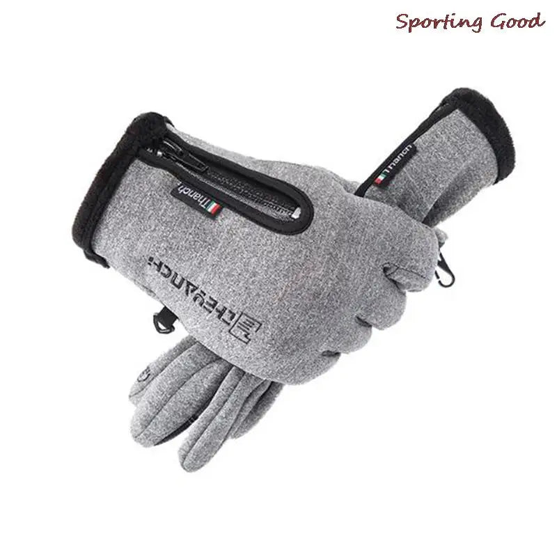Outdoor Winter Gloves For Men Waterproof Thermal Fleece Lined Resistant Touch Screen Non-slip Motorbike Riding Mountaineering