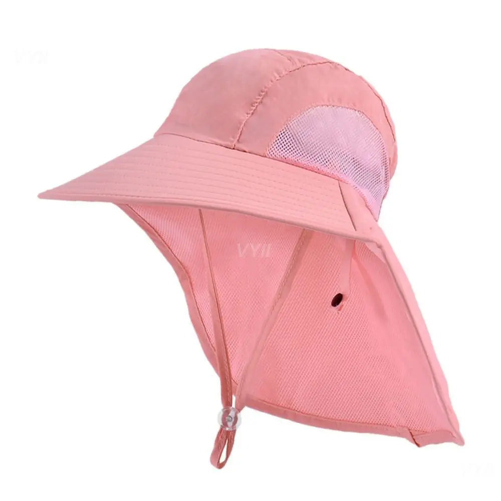 Boys Sunscreen Hat With Large Brim Shawl Versatile Fisherman Hat Hat Childrens Hat Sunscreen Durable Summer Sun Summer