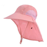 Boys Sunscreen Hat With Large Brim Shawl Versatile Fisherman Hat Hat Childrens Hat Sunscreen Durable Summer Sun Summer