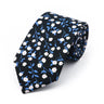 New Chic Floral Tie For Men Women 100% Cotton Beautiful Elegant Flower Necktie White Blue Narrow Skinny Wedding Casual Cravat