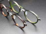 Vintage Pure Titanium Eyeglasses Frame Men Round Ultra Light Glasses Frame Women Retro Luxury Brand Designer Eyewear