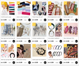 Cross elastic headband chiffon silk headband ladies headband hair accessory sports face wash