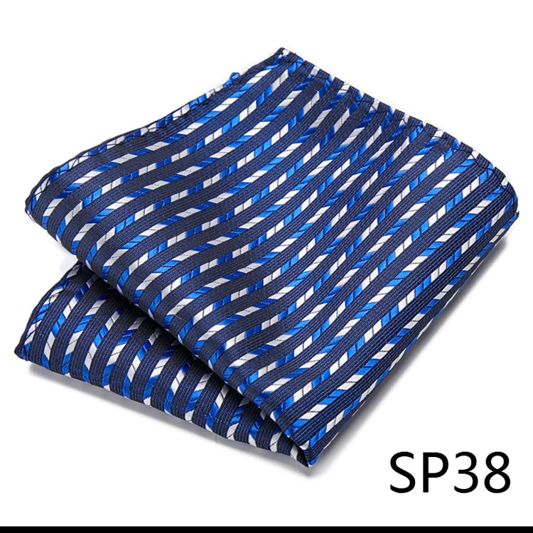 High Grade 2023 New Style Hot sale Silk Handkerchief Black Suit Accessories Solid Men Abraham Lincoln's birthday Pocket Square