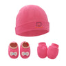 1 Set Baby Anti Scratching Gloves Hat Foot Cover Set Soft Cotton Newborn No Scratch Mittens Socks Beanies Cap Nightcap