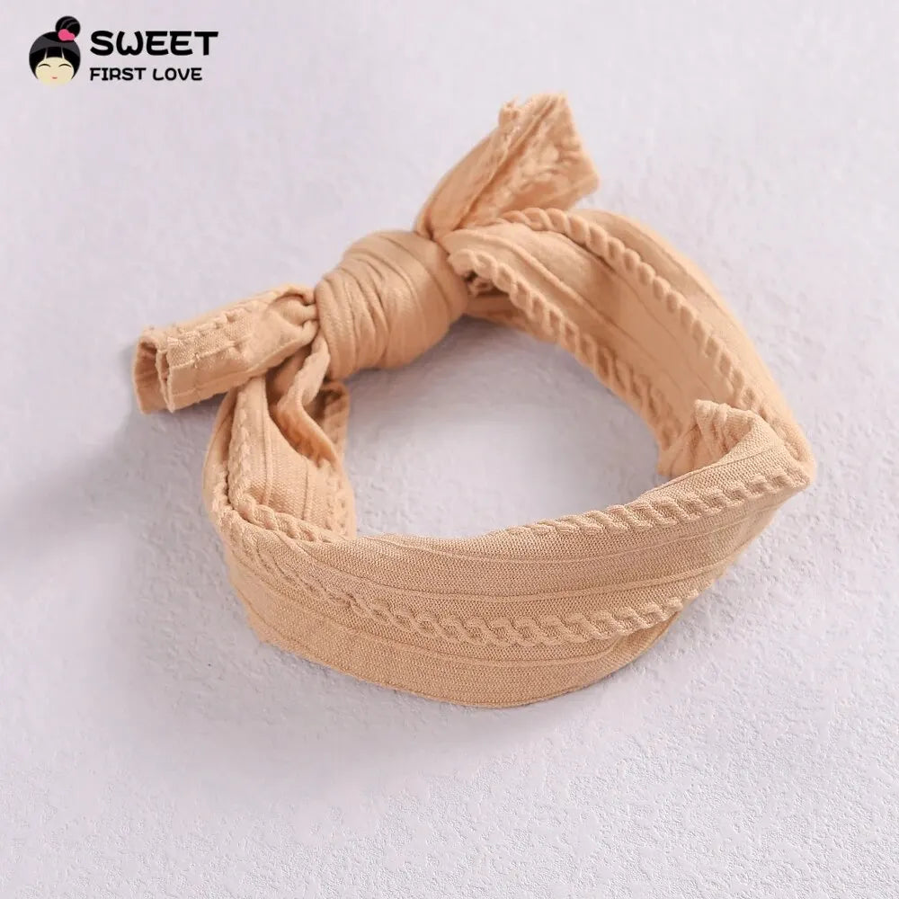 3Pcs/Set Cute Bowknot Baby Headband Turban Soft Elastic Baby Girls Hairband Newborn Hair Band Headdress Kids Hair Accessories