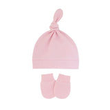 Newborn Baby Hat with Gloves Autumn Winter Warm Cotton Kids Beanies Stuff Children Accessories Infant Nightcap 0-6 Months Babies