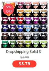 Dropshipping Solid Silk Mens Bow Tie Hanky Cufflinks Set Pre-tied Butterfly Knot Bowtie Wholesale for Male Wedding Business