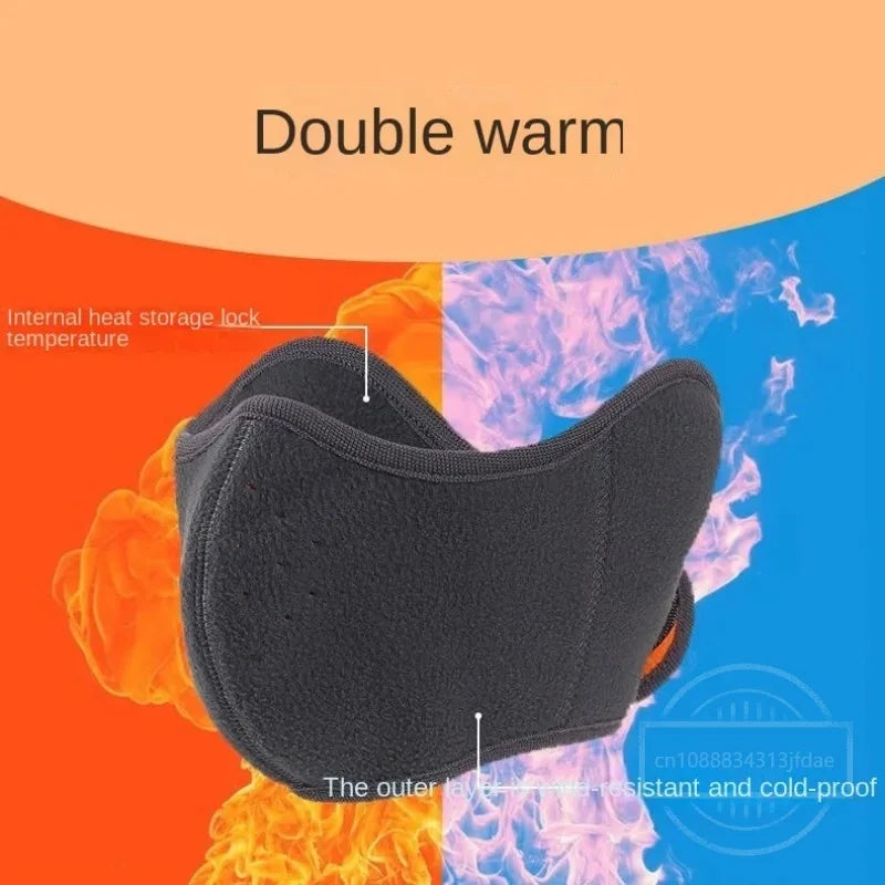 Outdoor Thermal Mask Autumn and Winter Cycling Windproof and Cold Ear Protection Mask 2-in-1 Breathable Winter Thermal Mask