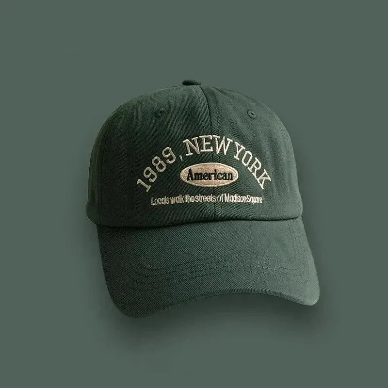 Spring Korean Retro Baseball Hat Women, Autumn and Winter, Wild Ins, Street Letter Embroidery Cap, Summer Couple Men