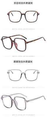 Blue Light Blocking Men Women Glasses Fashion Square Shape Big Size Glass in Trend Trendy Glasses Frame Women