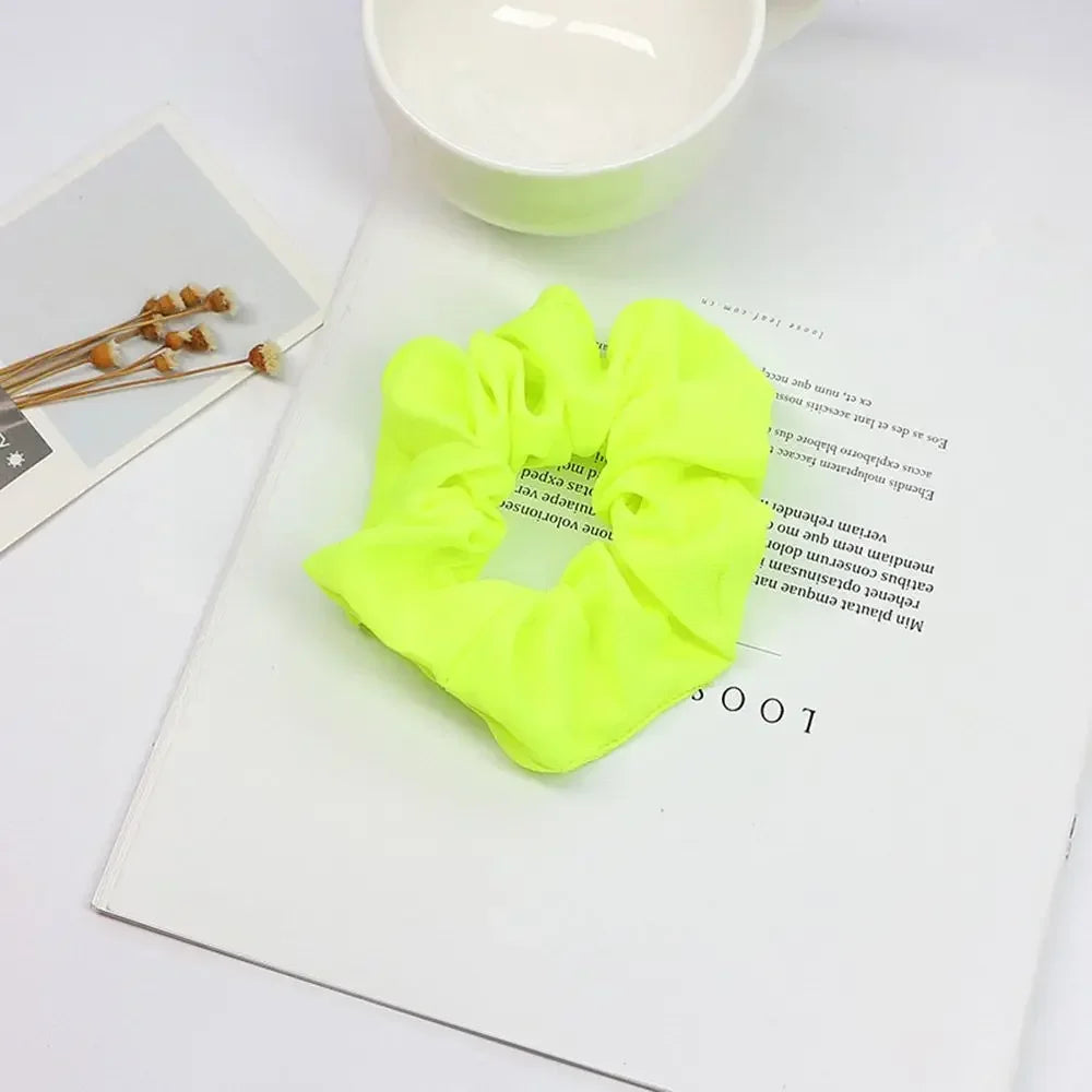 Elastic Neon Colour Scrunch Hair Ties Hair Accessories Headwear Hair Rope