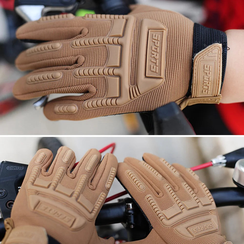 Tactical Gloves Outdoor Cycling Glove for Kids 6-11 Years Boys Sports Climbing Fishing Gloves Anti Slip Full Finger Gloves W18