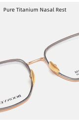 High Quality Ultralight Pure Titanium Glasses Frame for Men and Women Fashionable Retro Eyeglasses Optical Prescription Eyewear