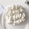 3/4/5 PCS Elastic Bands Elegant Solid Color Satin Pleated Scrunchies Woman Strong Ponytail Hair Ties Accessories Wholesale