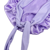 New Satin Hair Cap For Sleeping Invisible Flat Imitation Silk Round Haircare Women Headwear Ceremony Adjusting Button Night Hat