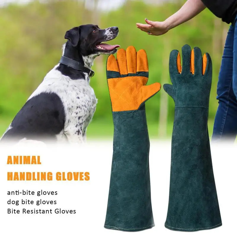 Animal Handling Gloves Extreme Heat And Fire Resistant Gloves Multifunctional Padding Cat Washing Gloves For Dog Cat Scratch