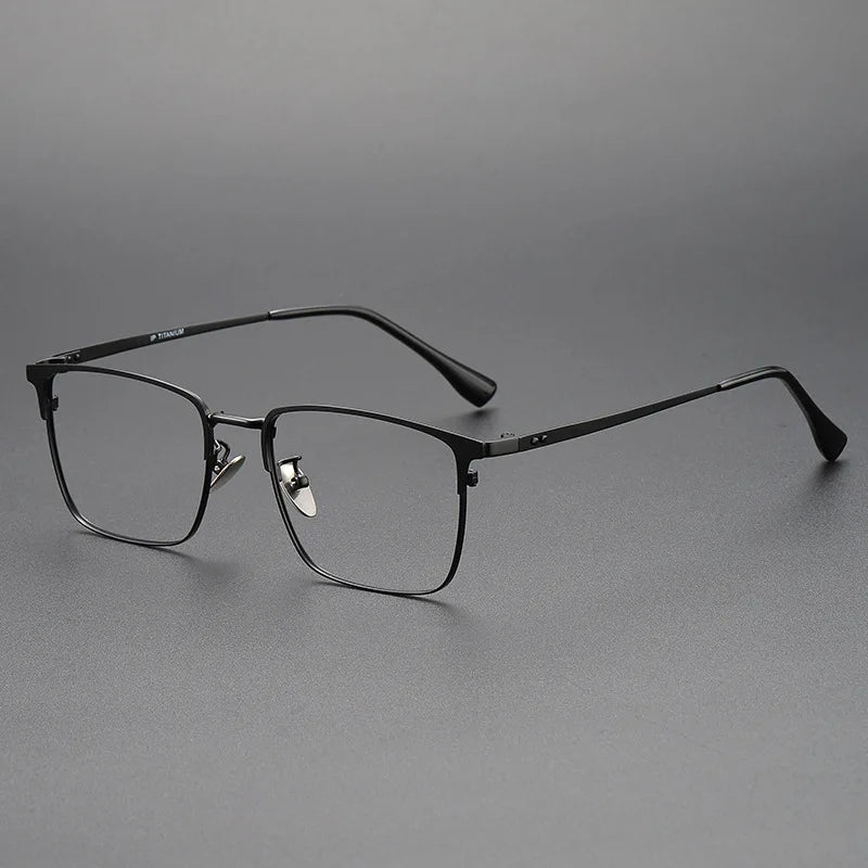 FIRADA Fashion Comfort Glasses Retro Luxury Titanium Square Eyewear Optical Prescription Eyeglasses Frame For Men Women 20363-C